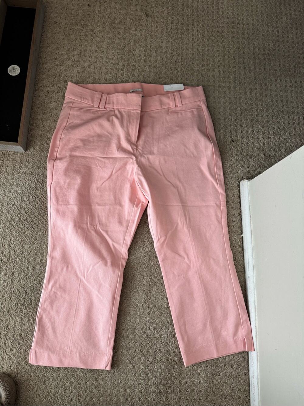 Lane Bryant Light Pink Cropped Stretch Jeans